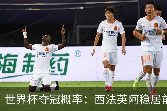 世界杯夺冠概率：西法英阿稳居前四 葡巴德第二集团
